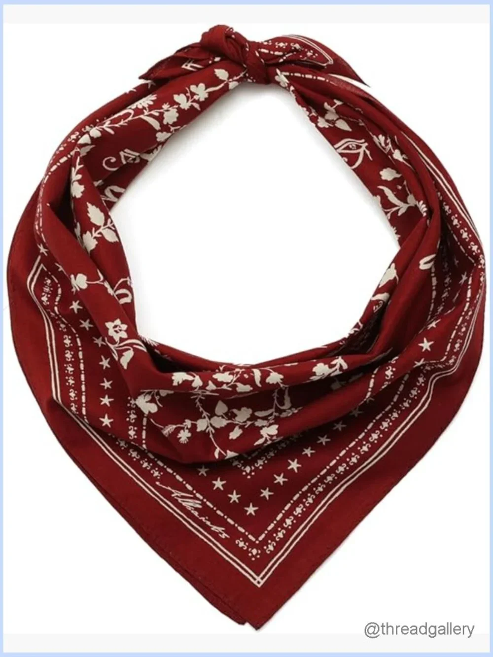 Fleur De Lis Cotton Bandana - Lightweight Fashion Scarf